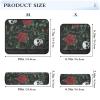 Valentine's Day Car Seat Belt Covers with Romantic Skull and Red Rose view 3