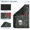 Valentine's Day Car Seat Belt Covers with Romantic Skull and Red Rose view 4