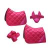 XPJYUA Equestrian Products Horseing Saddle Pad Set, Crocheted Ear Bonnet, Horse Polo Wraps, Glittery Saddle Pad (GP Saddle Pad) view 2