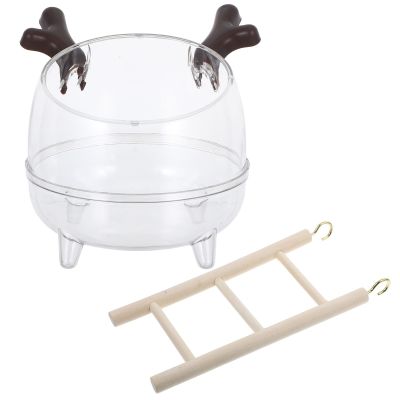 UKCOCO Hamster Toy Transparent Digging Box with Climbing Ladder