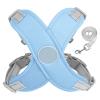 Padded No-Pull Dog Harness with Handle, Blue, L view 1