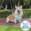 Padded No-Pull Dog Harness with Handle, Blue, L view 3