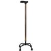 Tetrapod Walking Cane, Height-Adjustable with Wide Base and Comfortable Handle view 1