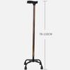 Tetrapod Walking Cane, Height-Adjustable with Wide Base and Comfortable Handle view 3