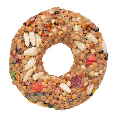 Bird Treats with Donut Chew Toy