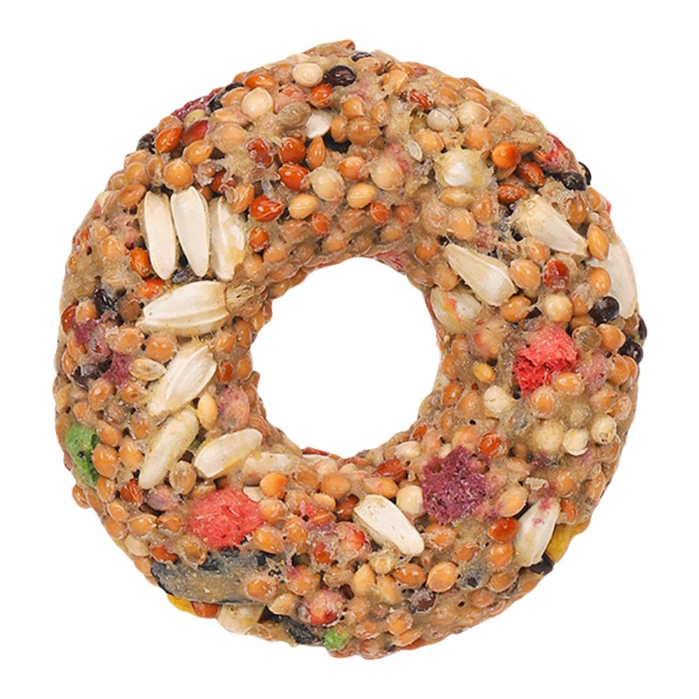 Bird Treats with Donut Chew Toy