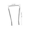 SHERCHPRY Adjustable Replacement Rod for Barber Chair with Footrest, Silver view 2