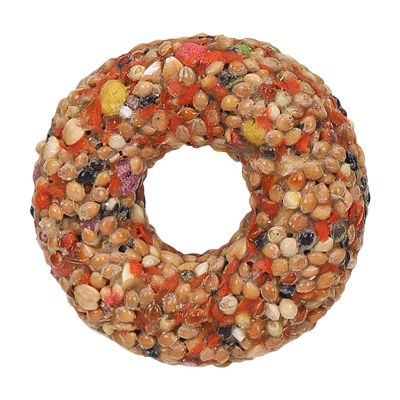Bird Food for Budgerigars - Donut-Shaped Chew Toy
