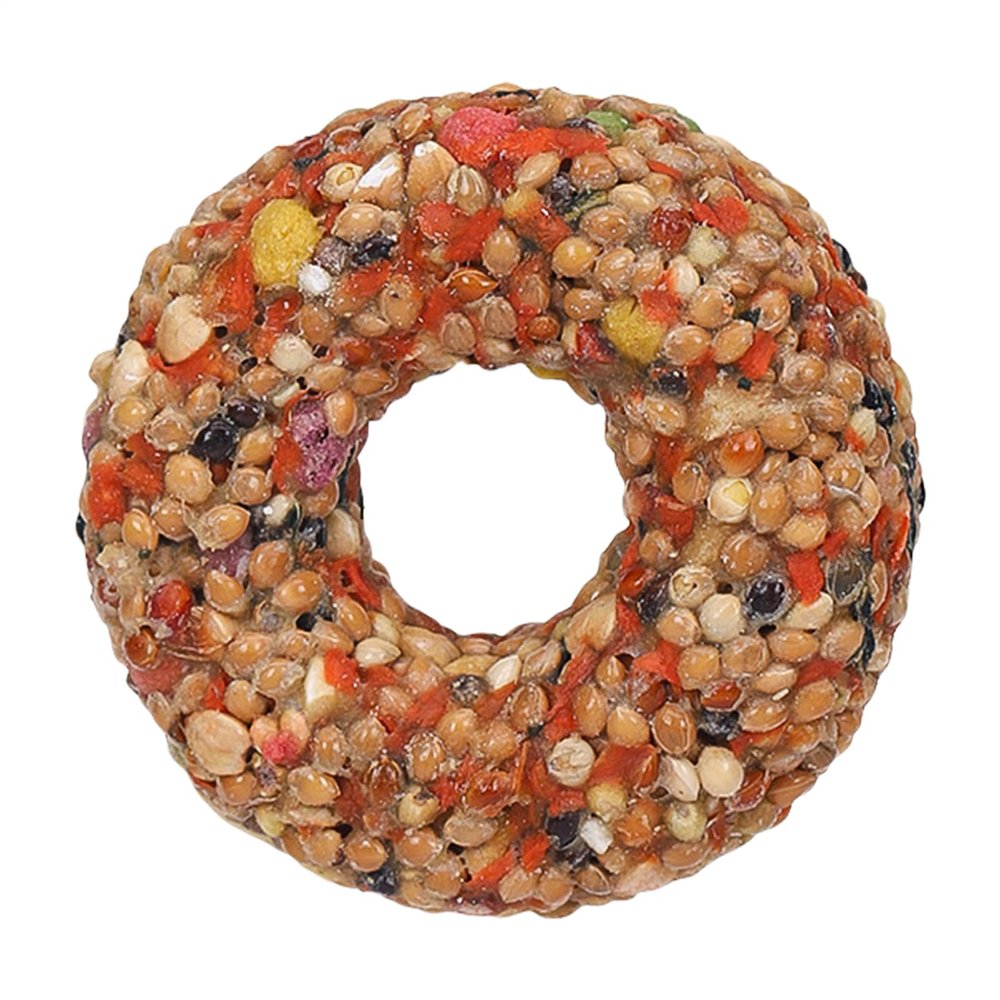 Bird Food for Budgerigars - Donut-Shaped Chew Toy