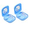 FRCOLOR 2-Piece ABS Lens Cases with Flip-Top Design, Blue view 1