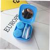 FRCOLOR 2-Piece ABS Lens Cases with Flip-Top Design, Blue view 2
