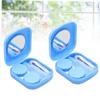FRCOLOR 2-Piece ABS Lens Cases with Flip-Top Design, Blue view 3