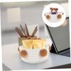 SOLUSTRE Large Woven Cotton Rope Storage Basket with Cartoon Design view 3