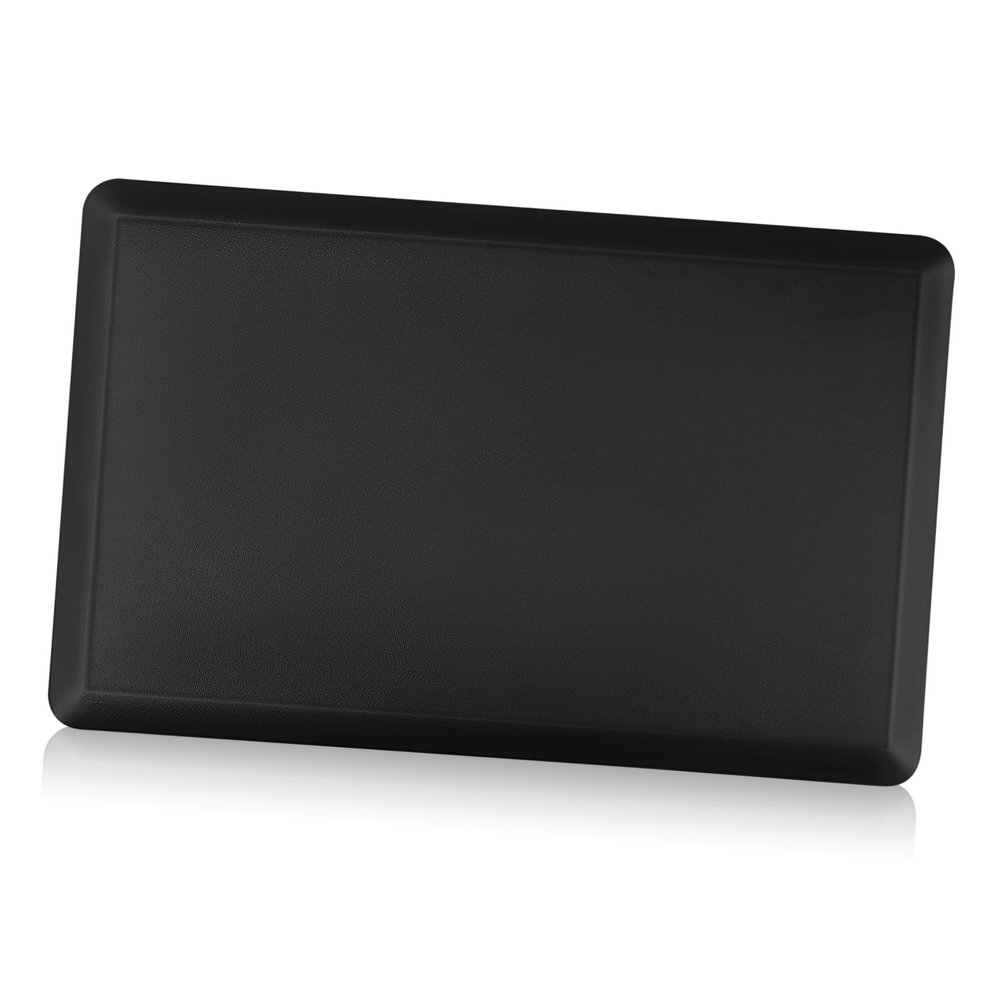 Anti-Fatigue Mat 44 x 71 x 1.2 cm, Black, PVC and Foam