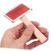 Abaodam Wooden-Handle Pet Brush for Cats and Dogs, Short-Hair Grooming Comb for Removing Mats view 3
