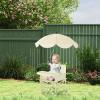Folding Travel Booster Seat with Tray and Umbrella view 2