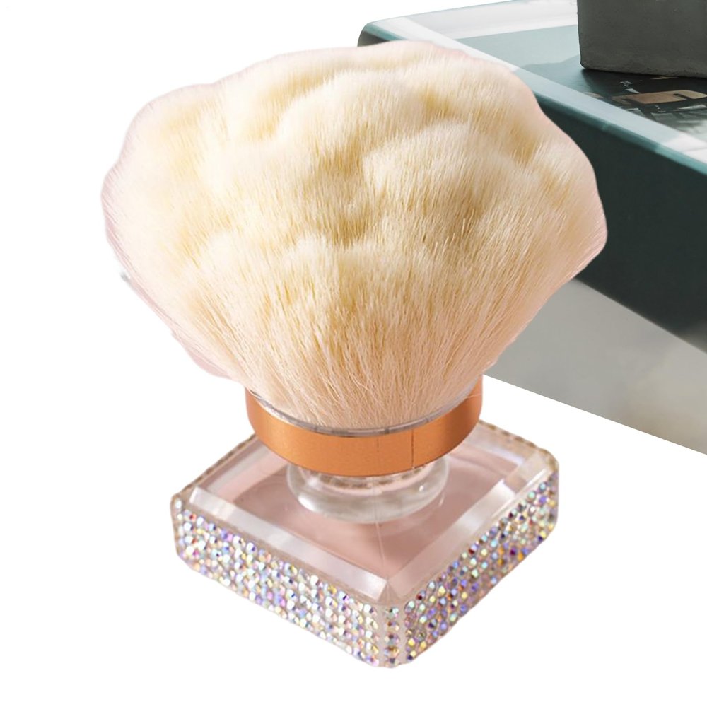 Nail Dust Brush with Soft Bristles and Ergonomic Handle