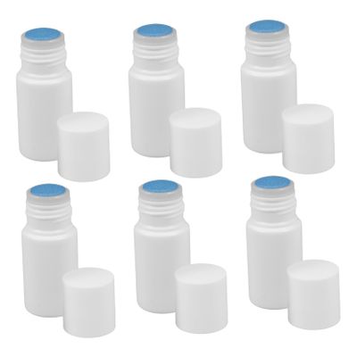 Ciieeo Refillable Applicator Bottles with Sponge Tips, 20 mL Plastic, 6-Pack