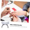 PENIKOKO Silicone Wrist Rest Nail Cushion, U-Shaped, Black view 4