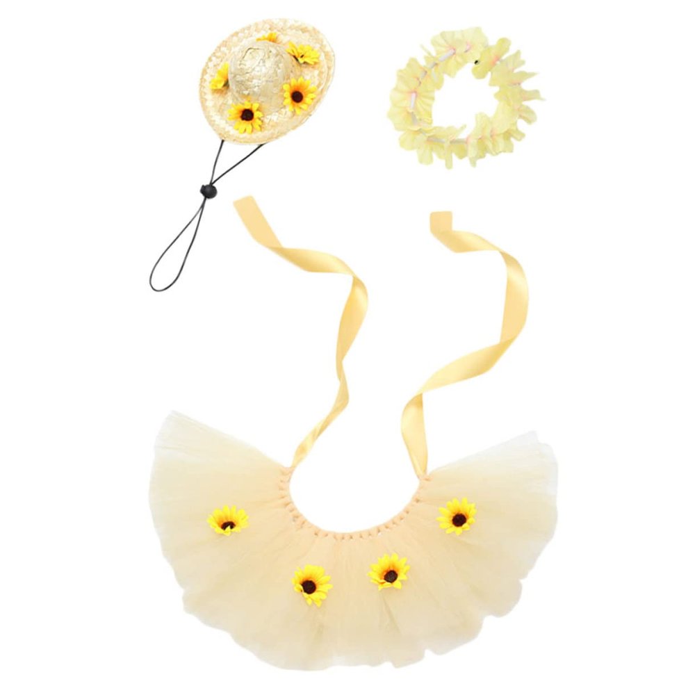 BESTonZON Hawaiian Costume Set for Pets