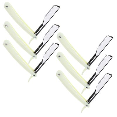 VALICLUD 6-Piece Vintage Steel Razor Holders, White, for Men