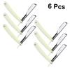 VALICLUD 6-Piece Vintage Steel Razor Holders, White, for Men view 4