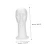 VICASKY White Foam Head Model for Wigs, Lightweight Portable Display Stand for Store Windows, Painting, and Photography view 2