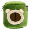 Toyvian Soft Sponge and Fabric Hamster Hammock in Stump Shape view 1