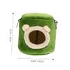 Toyvian Soft Sponge and Fabric Hamster Hammock in Stump Shape view 2