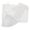 BESPORTBLE Felt Sauna Hat Set with Glove and Mat, White view 1