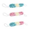 VICASKY 3-Pack Long PE Bath Scrub Towels, Soft Flexible Shower Exfoliating Strips, Assorted Color view 1