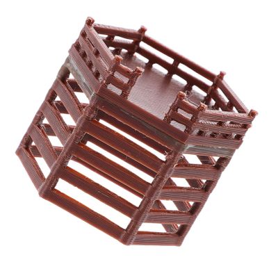 TOYANDONA Mini Aquarium Decor Platform with Stairs