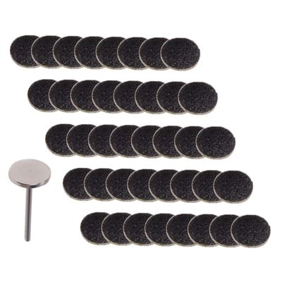 VICASKY Foot File Sanding Discs, 50 Pieces, Black Stainless Steel, for Dead Skin Removal, Pedicure and Foot Care