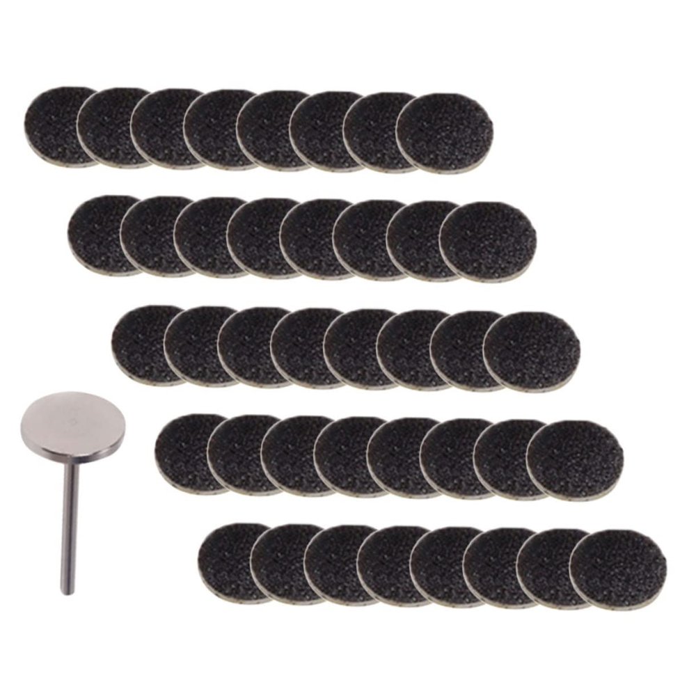 VICASKY Foot File Sanding Discs, 50 Pieces, Black Stainless Steel, for Dead Skin Removal, Pedicure and Foot Care