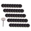 VICASKY Foot File Sanding Discs, 50 Pieces, Black Stainless Steel, for Dead Skin Removal, Pedicure and Foot Care view 1