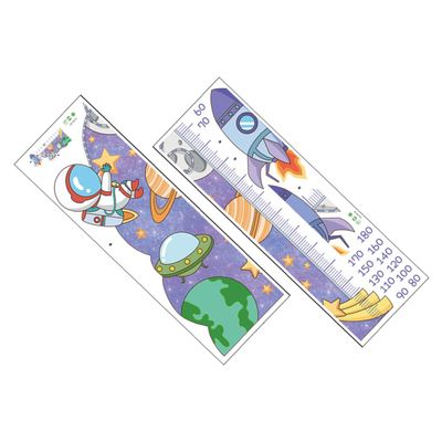 SWOOMEY 2-Sheet Growth Chart Wall Decals for Boys and Girls