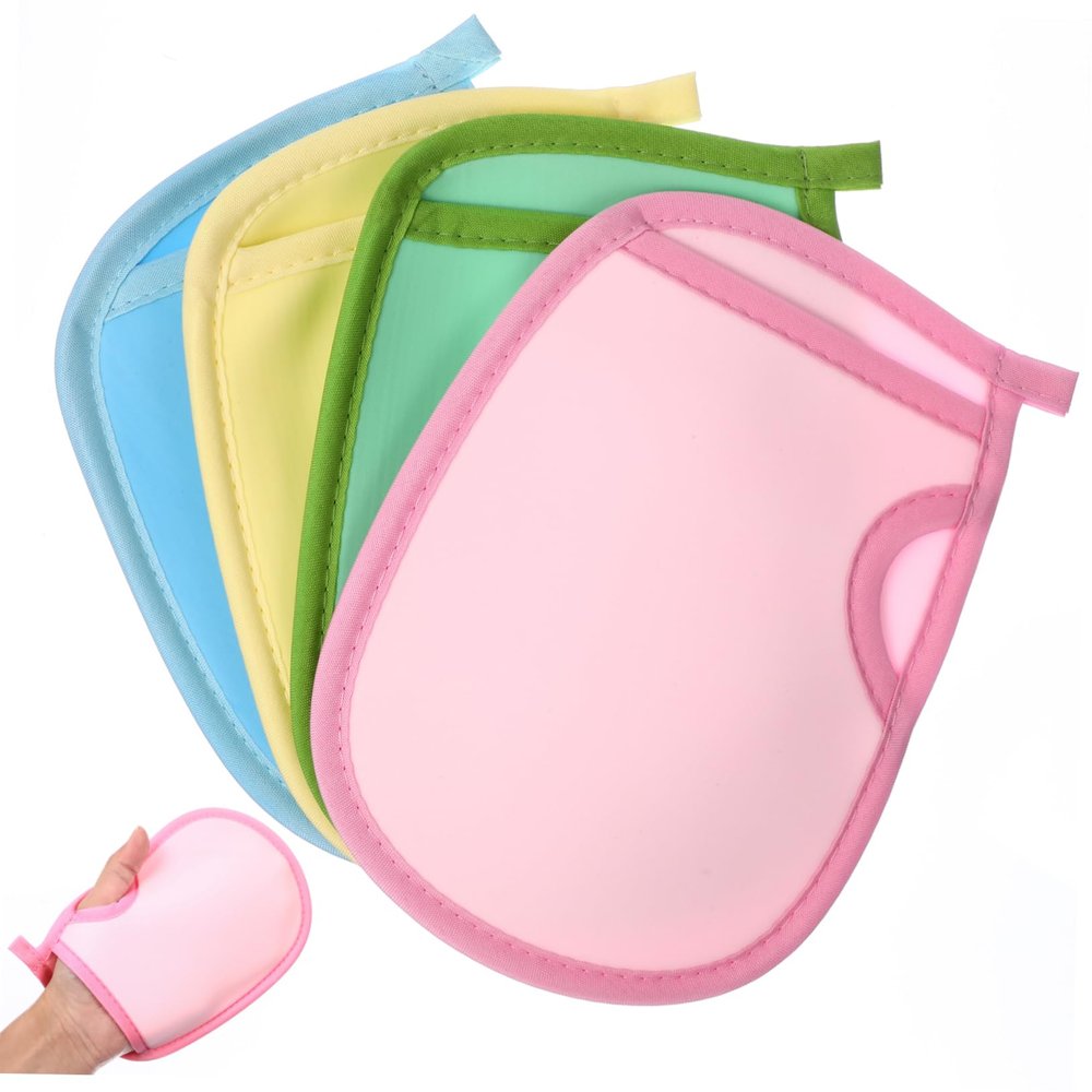 Pack of PVA Exfoliating Gloves for Body Cleansing and Travel
