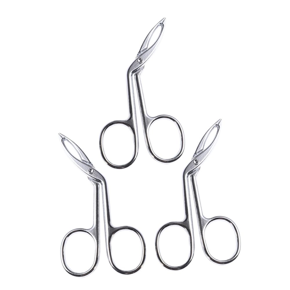 VALICLUD 3-Piece Stainless Steel Eyebrow Tweezers