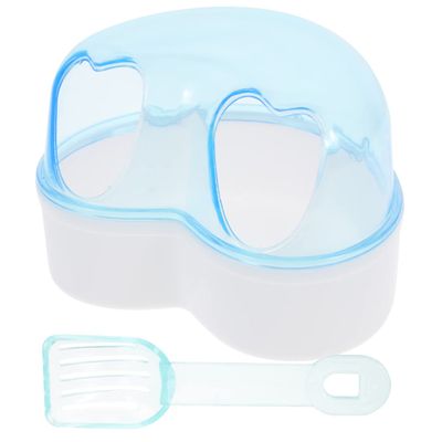 TOYANDONA Transparent Deep Sand Bath for Small Animals
