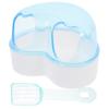 TOYANDONA Transparent Deep Sand Bath for Small Animals view 1