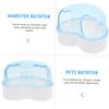 TOYANDONA Transparent Deep Sand Bath for Small Animals view 4
