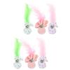 POPETPOP 6-Piece Interactive Cat Toys with Bells, Soft Balls for Indoor Cats to Chew and Play, Encourages Natural Instincts view 1