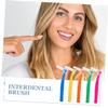 DEARMAMY Interdental Brushes with Plastic Handles and Nylon Bristles, 30 Pieces view 4