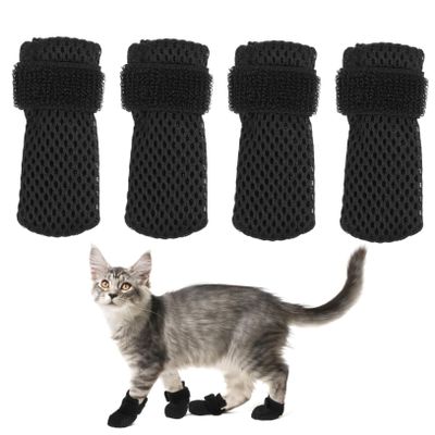 INOOMP Cat Paw Protection Shoes, Wear-Resistant Polyester Grooming Boots