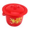 UKCOCO Portable Plastic Toilet with Lid and Handle for Adults and Children view 1
