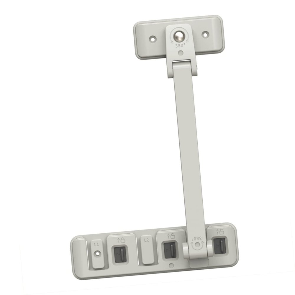 Yardwe Baby and Toddler Window and Door Safety Lock, Self-Adhesive, Easy Installation, ABS and POM, White
