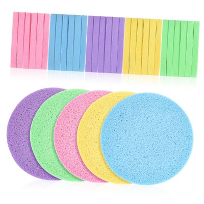 Compressed Facial Sponges for Cleansing, 120 Count