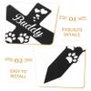 Toddmomy Waterproof Pet Grave Marker, Elegant Dog Memorial Plaque for Outdoor Areas view 3