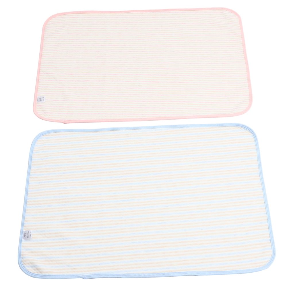 Toddmomy Washable Cotton Urine Mats for Babies, 2-Piece Set