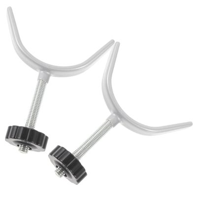 IMIKEYA Door Safety Gate Replacement Parts, 2 Steel and PVC Threaded Rods, No Drilling